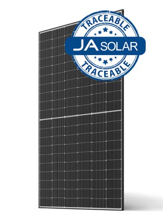 530W N-type TOPCon MBB Traceable , dual glass bifacial, 60 cells, black frame, MC4 - JA Solar