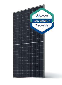 535W N-type TOPCon MBB Traceable Low Carbon, dual glass bifacial, 60 cells, black frame, MC4 - JA Solar