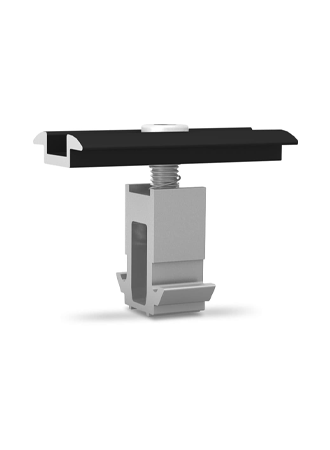 DomeClamp middenklem 30-50 mm, black geanodiseerd - K2