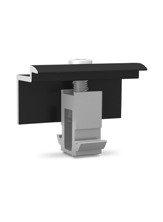 DomeClamp end clamp 30-50 mm, black geanodiseerd - K2