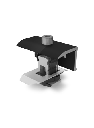 K2 end clamp 25-40 mm, black geanodiseerd - K2