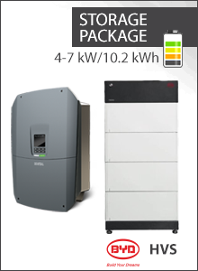 10.2 kWh Storage Package - Kostal Plenticore G3 S + 4x BYD HVS - Kostal