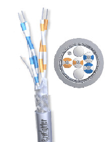 Dual pair originele RS485-cable 1m - 4-aderig - Belcom