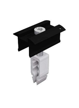 Mid Clamp Classic Wide 30-40mm Black - Schletter