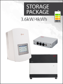 Solis 1ph 3.6kW Storage Hybrid / BYD LVS 4kWh Package  - Solis