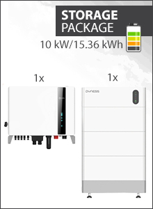 15.36 kWh Storage Package - Solis S6-EH3P-10K + 4x Dyness Tower Pro - Solis