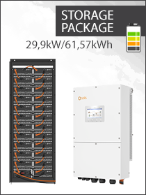 Solis S6 3PH 29.9kW & Pylon Powercube M1 61.57kWh Package - Pylontech