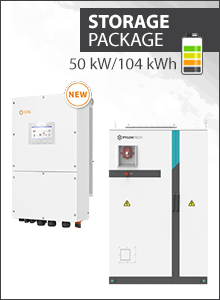 Solis 3PH 50kW with Pylontech 104kWh air-cooled battery cabinet - Pylontech