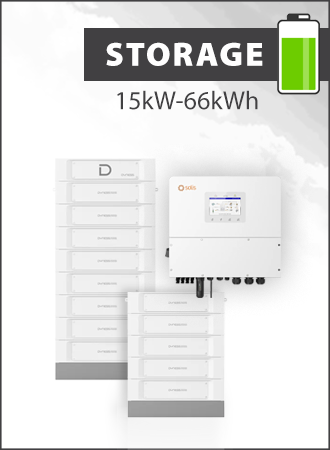 Solis S6 EH3P15K-H-EU and Dyness Stack 100 66 kWh storage package - Solis